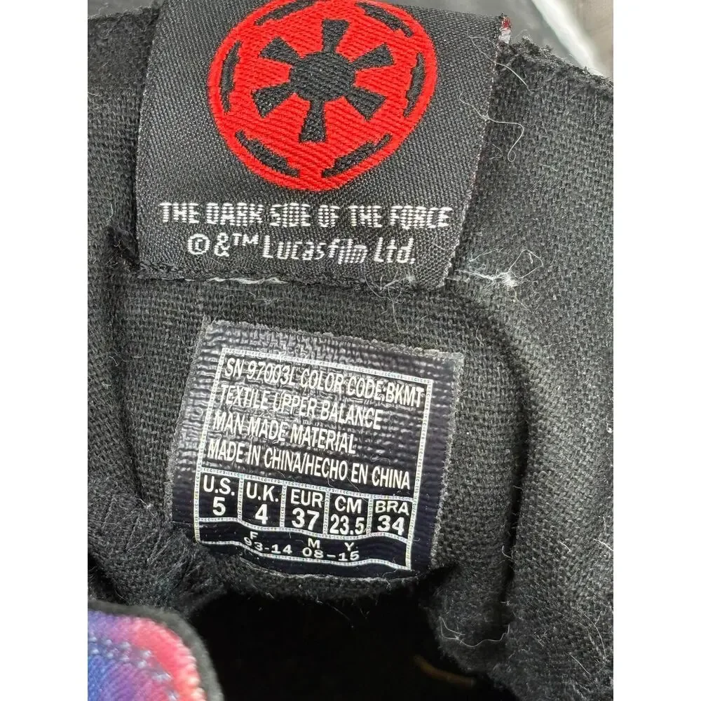 Skechers Shoes Kids Size 5 Blue Black Star Wars Darth Vader High Top Sneakers